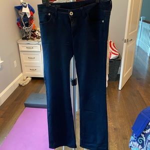 High rise boot jeans
